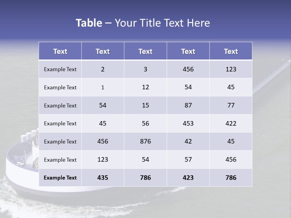 Tender Rig Transportation PowerPoint Template