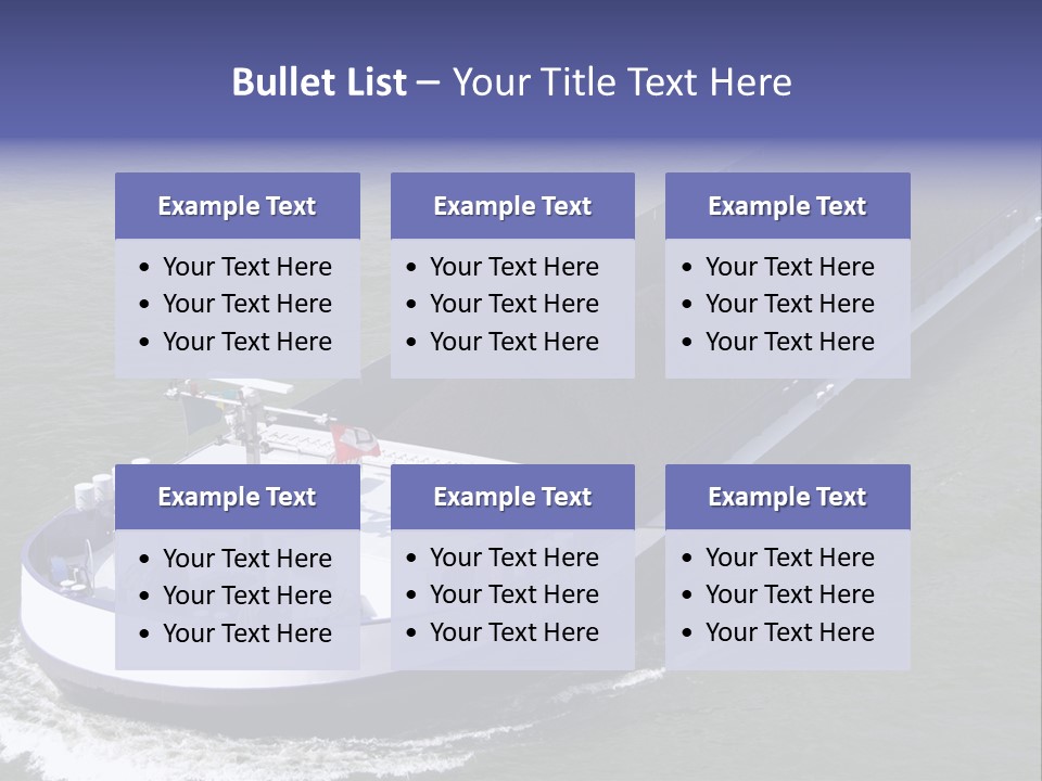 Tender Rig Transportation PowerPoint Template