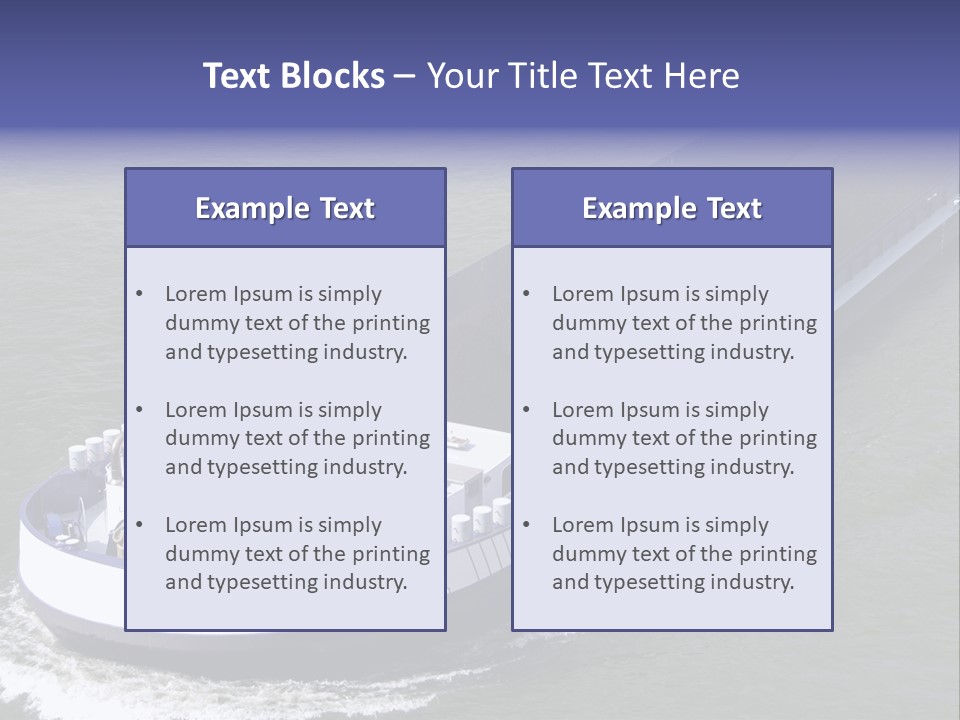 Tender Rig Transportation PowerPoint Template