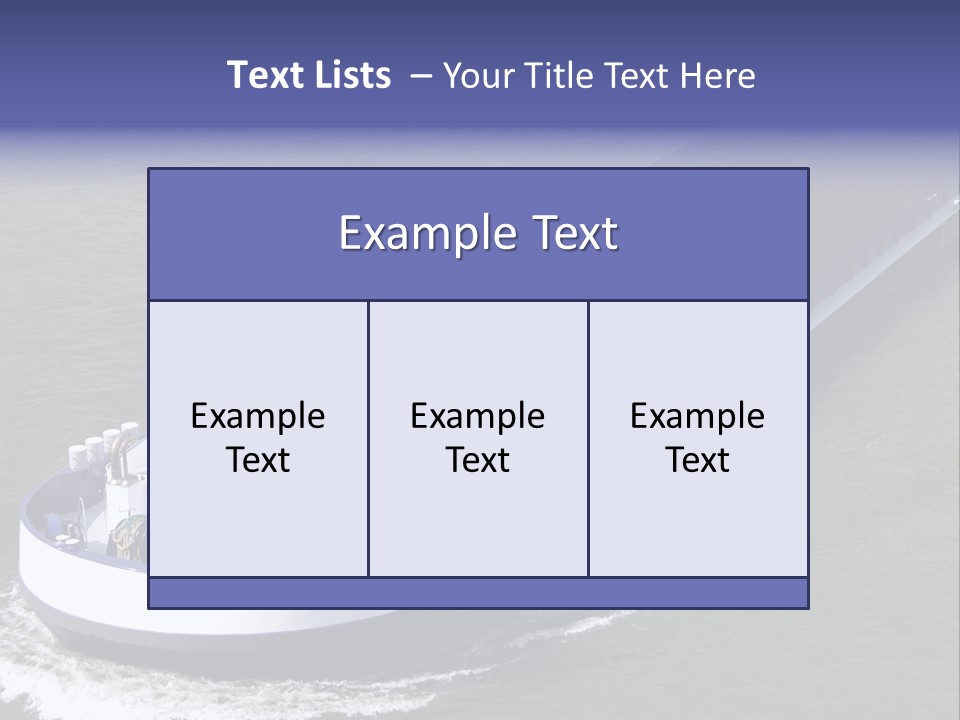Tender Rig Transportation PowerPoint Template
