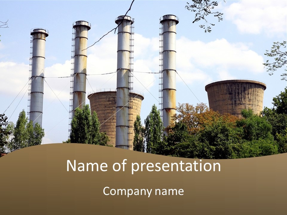 Corporate Fuel Steel PowerPoint Template