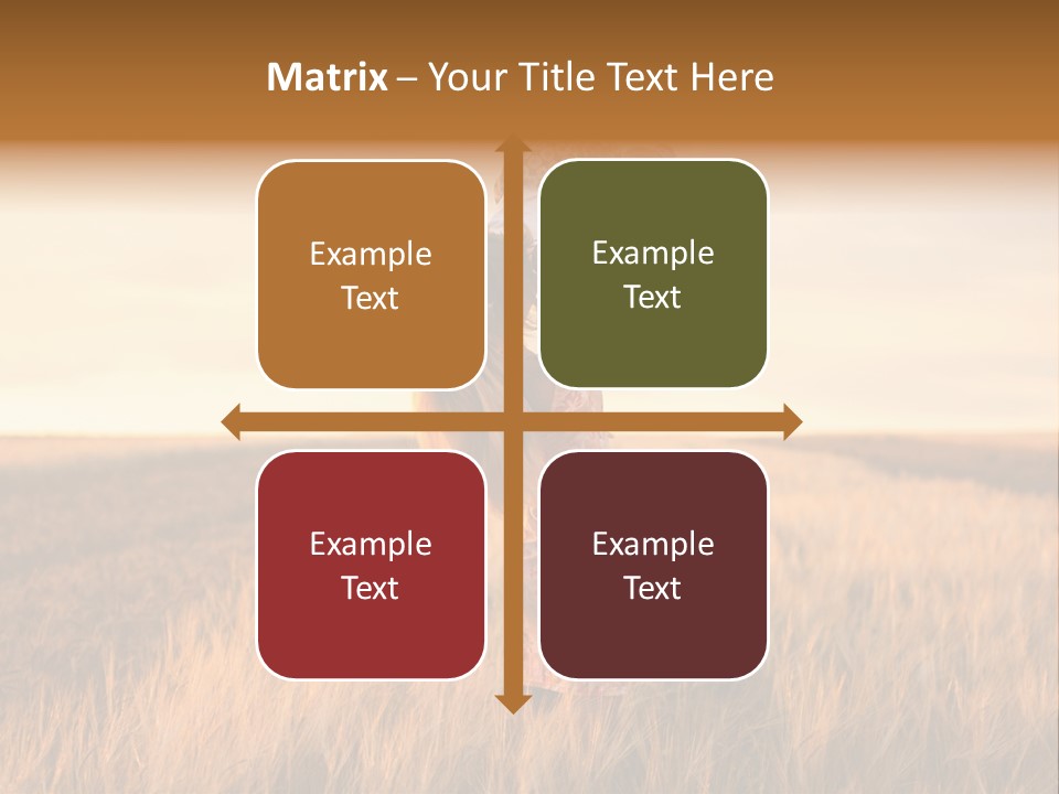 Mother Wheat Happy PowerPoint Template