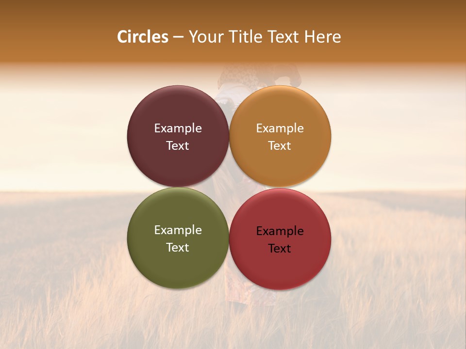 Mother Wheat Happy PowerPoint Template