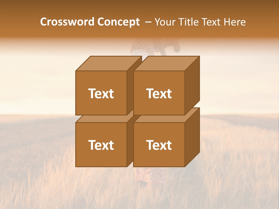 Mother Wheat Happy PowerPoint Template