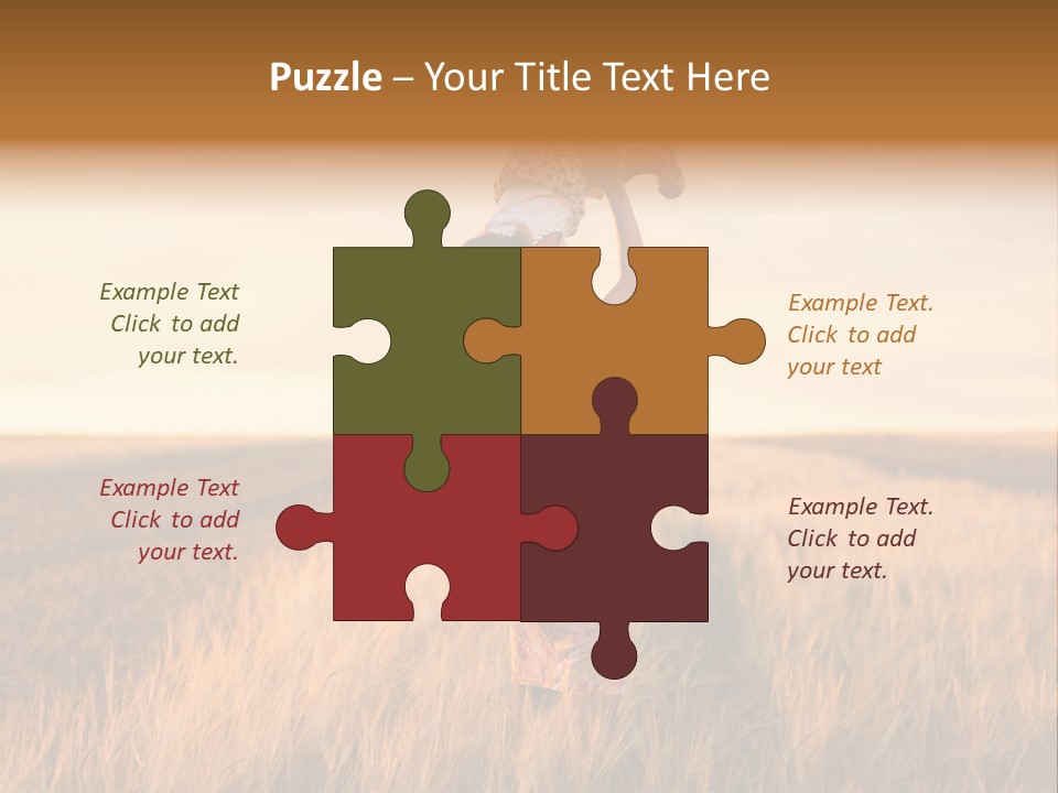 Mother Wheat Happy PowerPoint Template