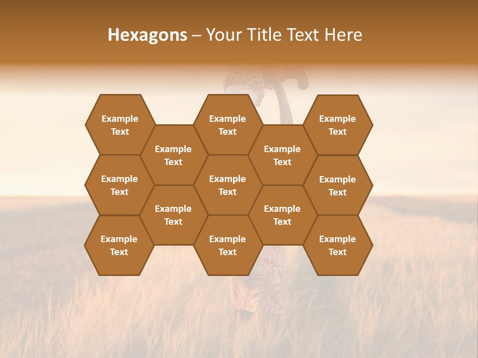 Mother Wheat Happy PowerPoint Template