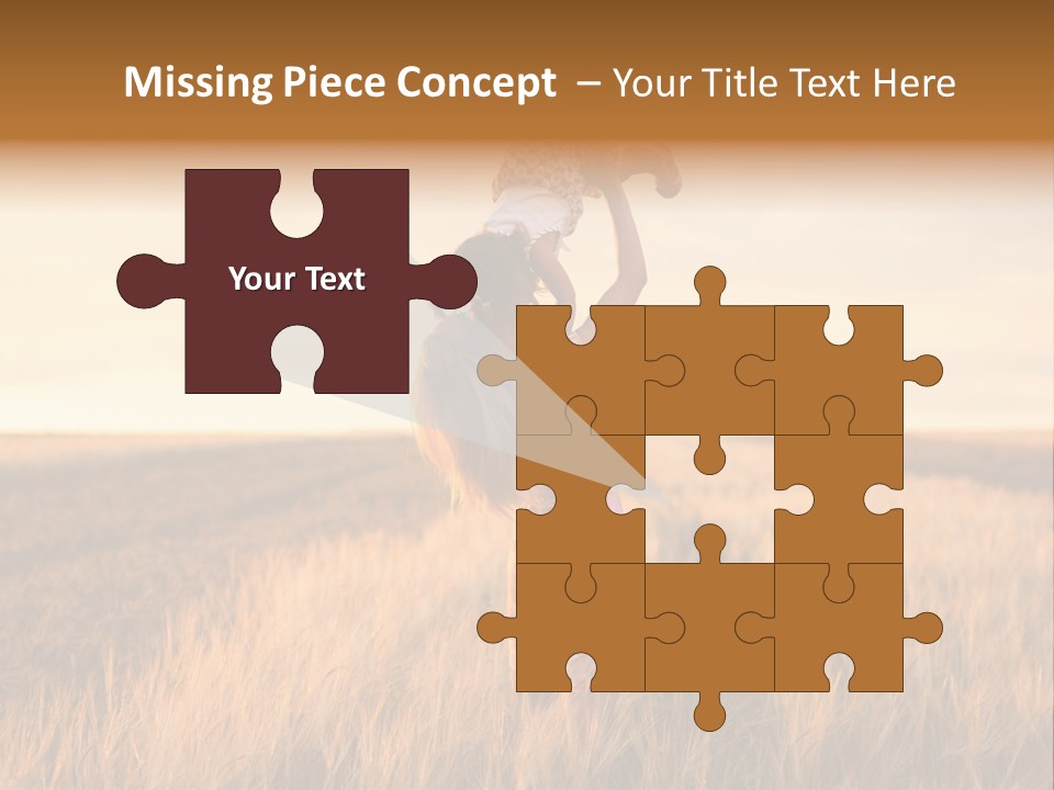 Mother Wheat Happy PowerPoint Template