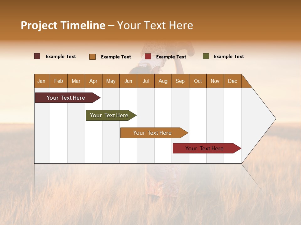 Mother Wheat Happy PowerPoint Template