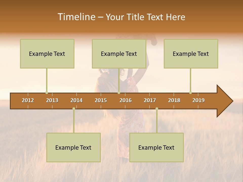 Mother Wheat Happy PowerPoint Template