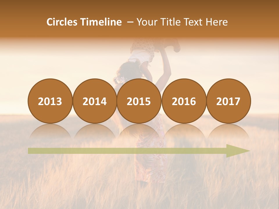 Mother Wheat Happy PowerPoint Template