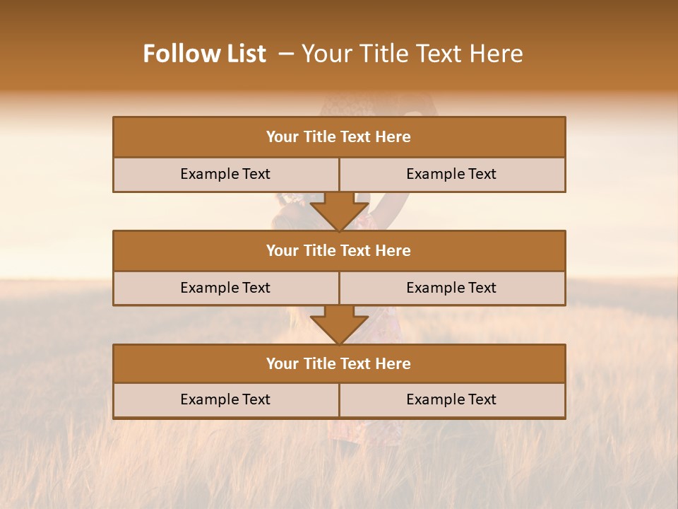 Mother Wheat Happy PowerPoint Template