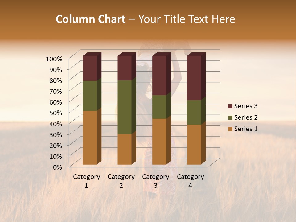 Mother Wheat Happy PowerPoint Template