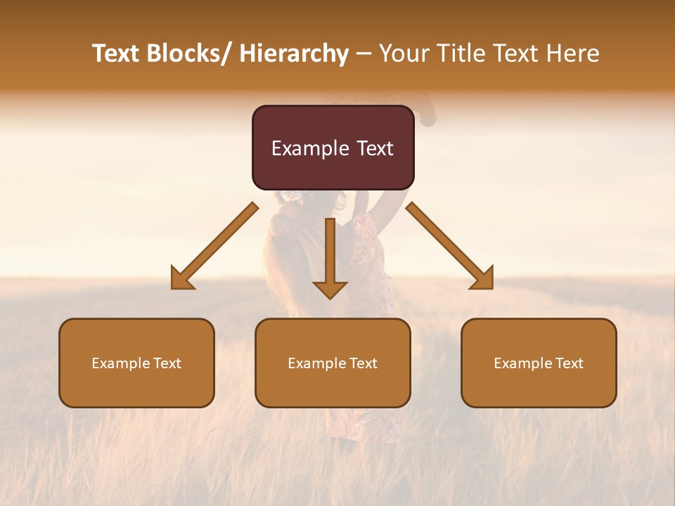 Mother Wheat Happy PowerPoint Template