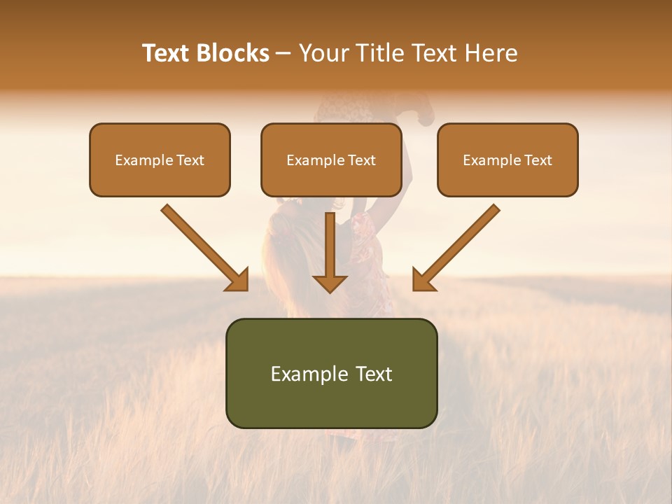 Mother Wheat Happy PowerPoint Template