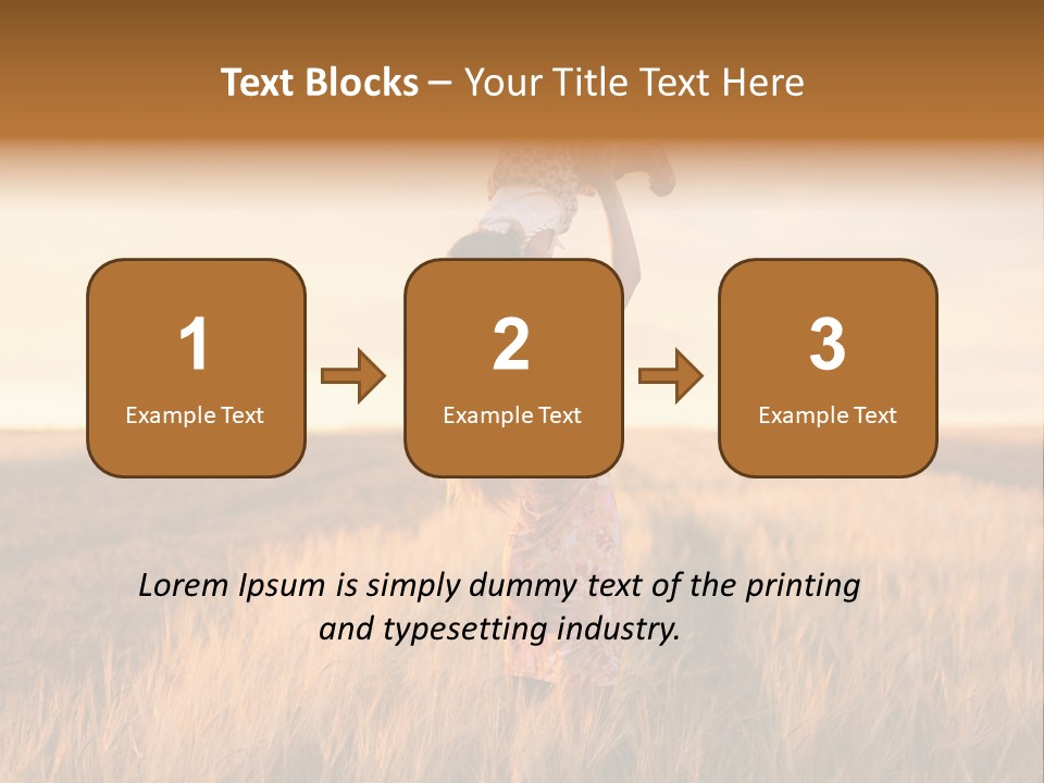 Mother Wheat Happy PowerPoint Template