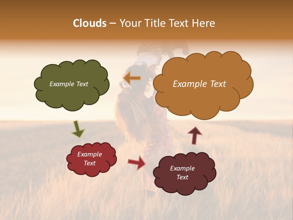 Mother Wheat Happy PowerPoint Template