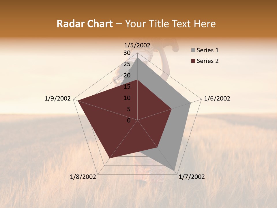 Mother Wheat Happy PowerPoint Template