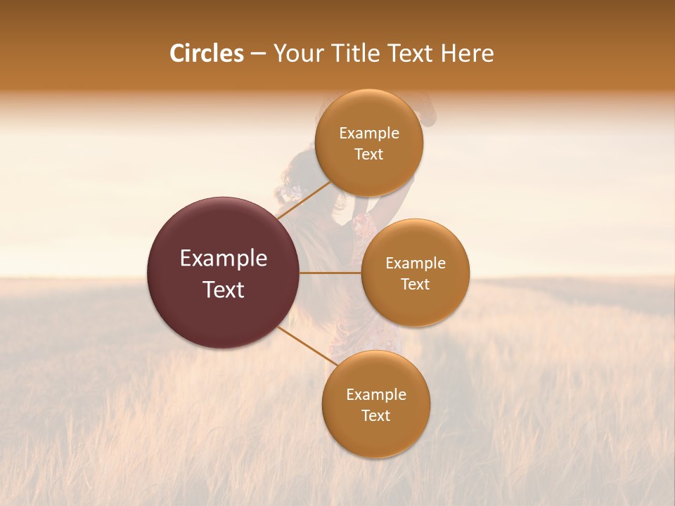 Mother Wheat Happy PowerPoint Template