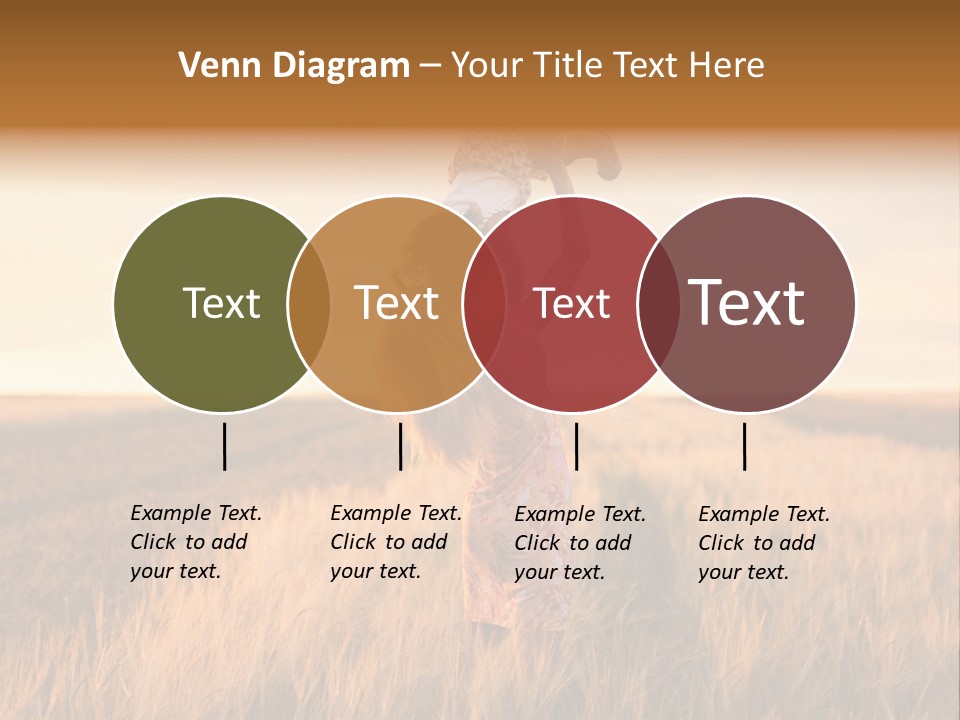 Mother Wheat Happy PowerPoint Template