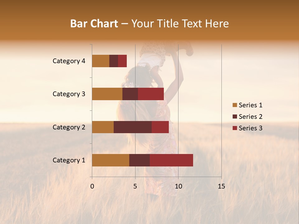 Mother Wheat Happy PowerPoint Template