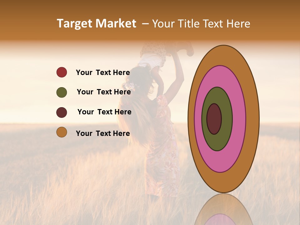 Mother Wheat Happy PowerPoint Template