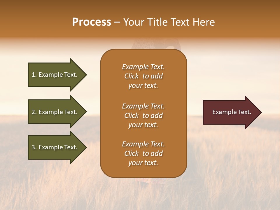 Mother Wheat Happy PowerPoint Template