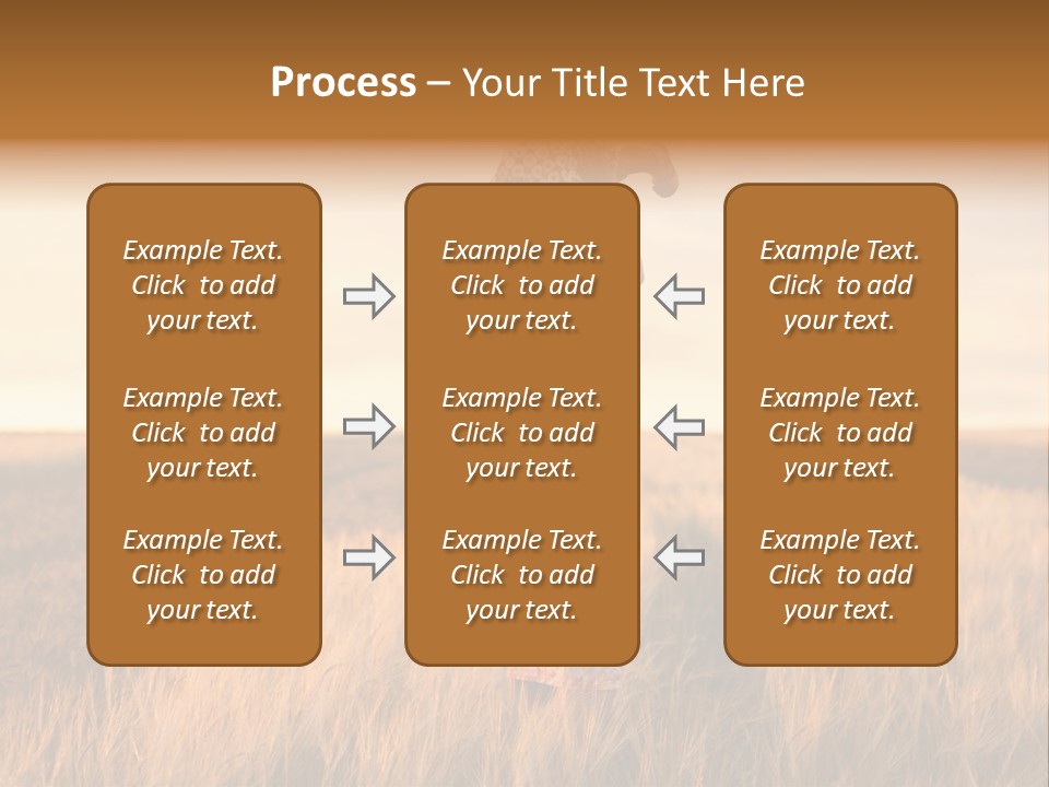 Mother Wheat Happy PowerPoint Template