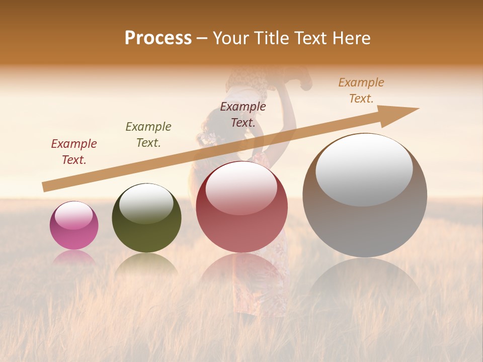 Mother Wheat Happy PowerPoint Template