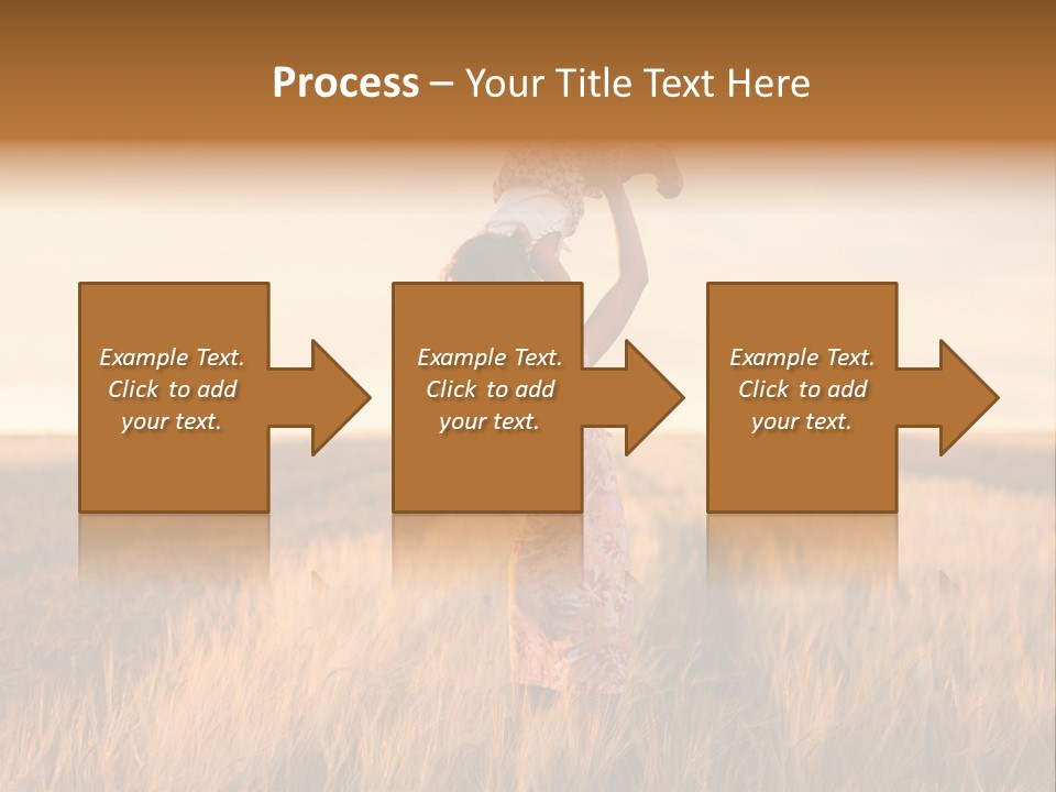 Mother Wheat Happy PowerPoint Template