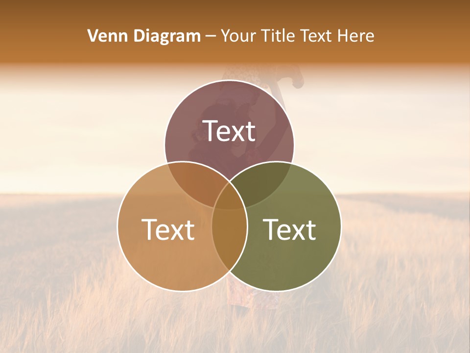 Mother Wheat Happy PowerPoint Template