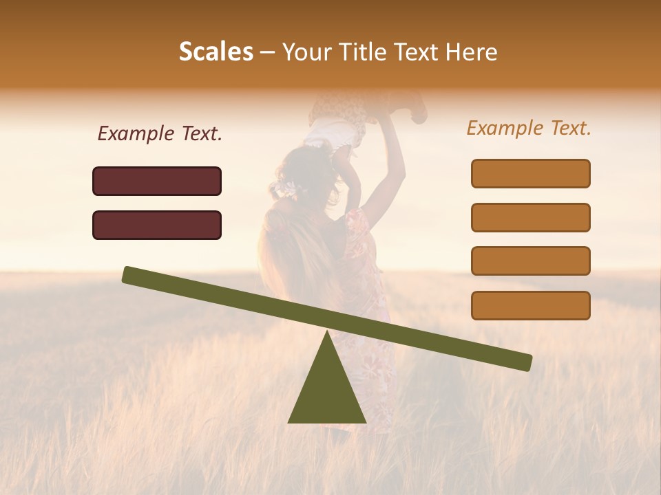 Mother Wheat Happy PowerPoint Template