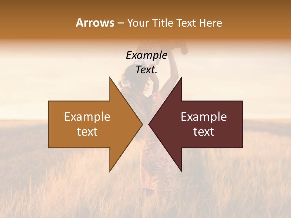 Mother Wheat Happy PowerPoint Template