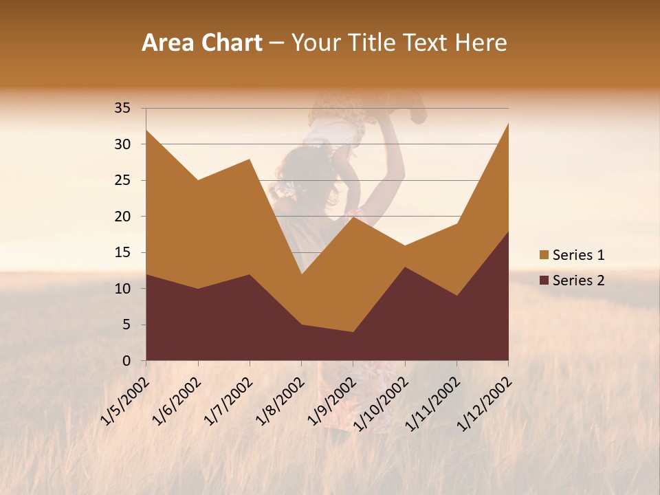 Mother Wheat Happy PowerPoint Template