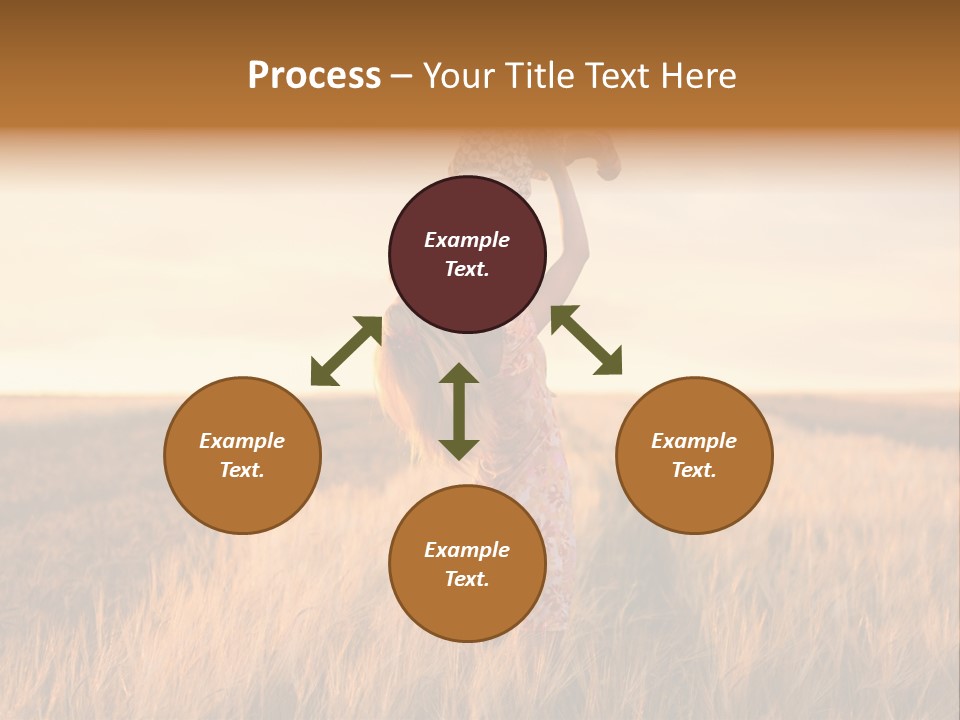 Mother Wheat Happy PowerPoint Template