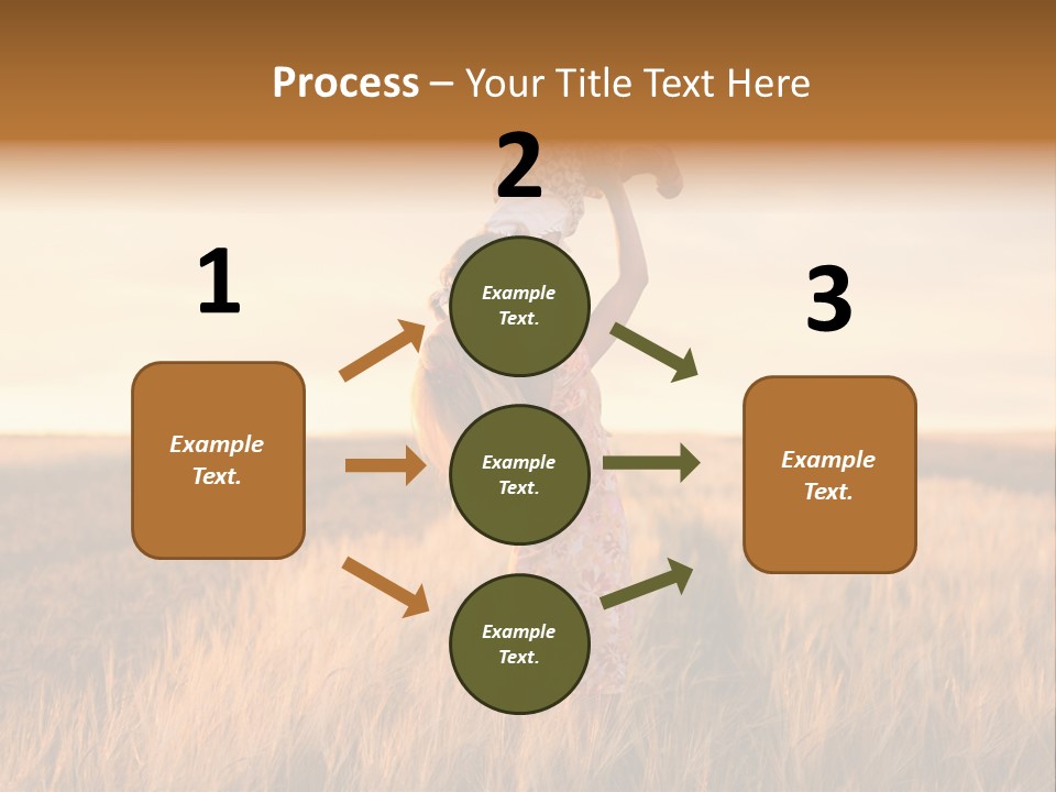 Mother Wheat Happy PowerPoint Template