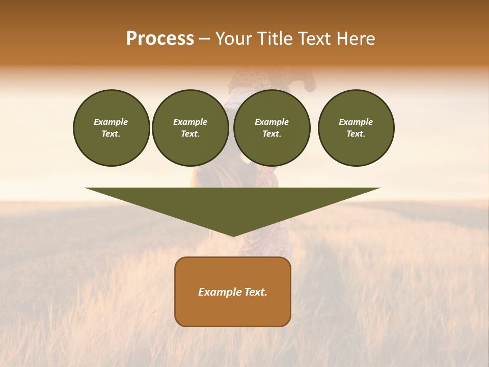 Mother Wheat Happy PowerPoint Template