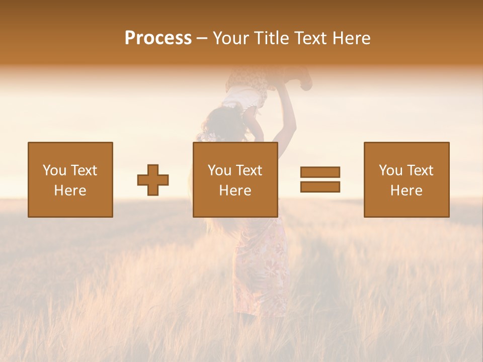 Mother Wheat Happy PowerPoint Template