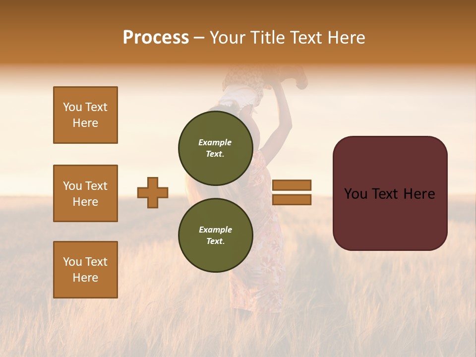 Mother Wheat Happy PowerPoint Template