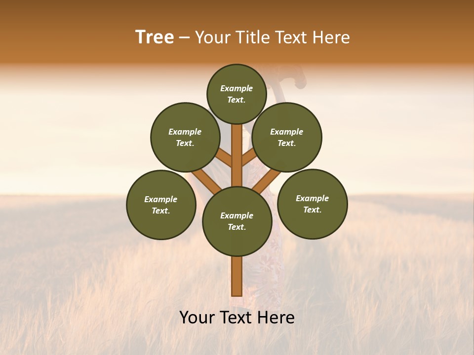 Mother Wheat Happy PowerPoint Template