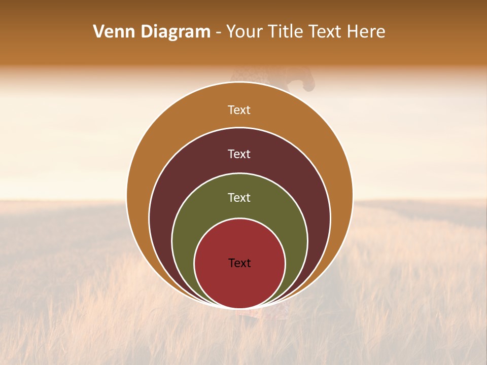 Mother Wheat Happy PowerPoint Template