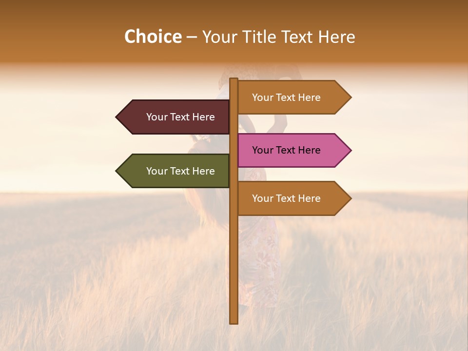 Mother Wheat Happy PowerPoint Template