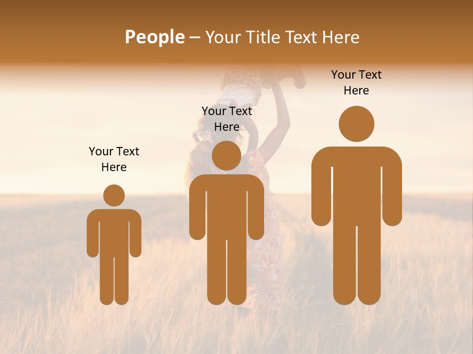 Mother Wheat Happy PowerPoint Template