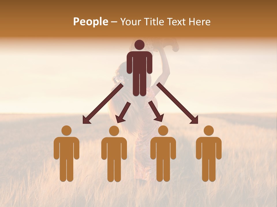 Mother Wheat Happy PowerPoint Template