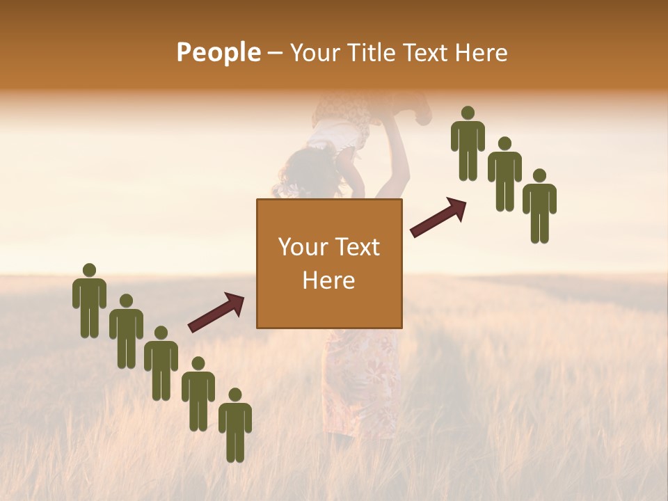 Mother Wheat Happy PowerPoint Template