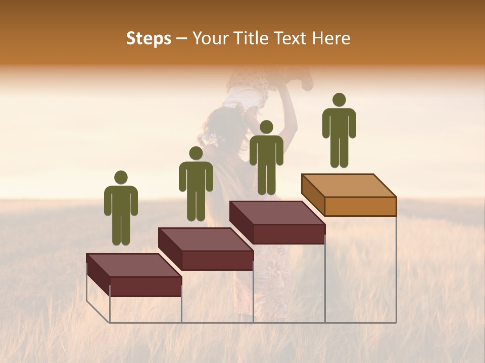 Mother Wheat Happy PowerPoint Template