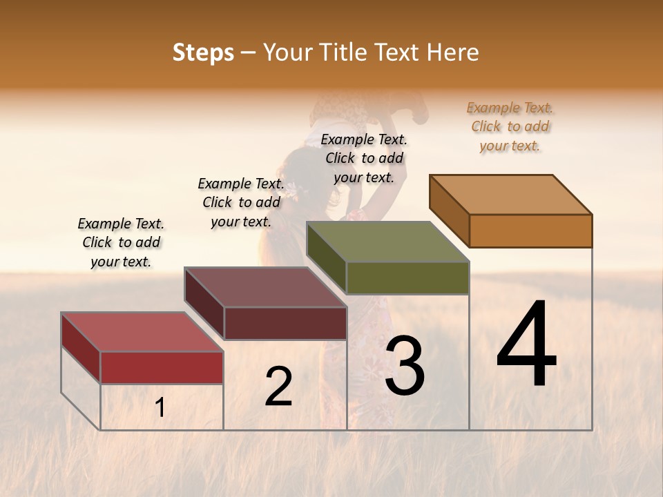 Mother Wheat Happy PowerPoint Template