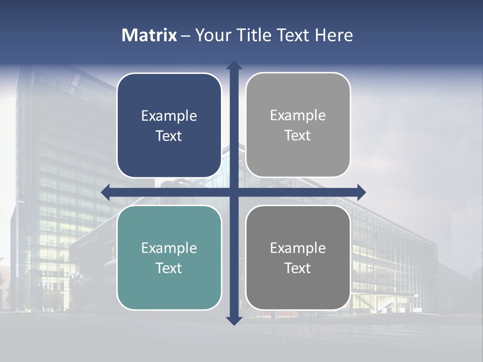 Blueprint Architectural Facade PowerPoint Template