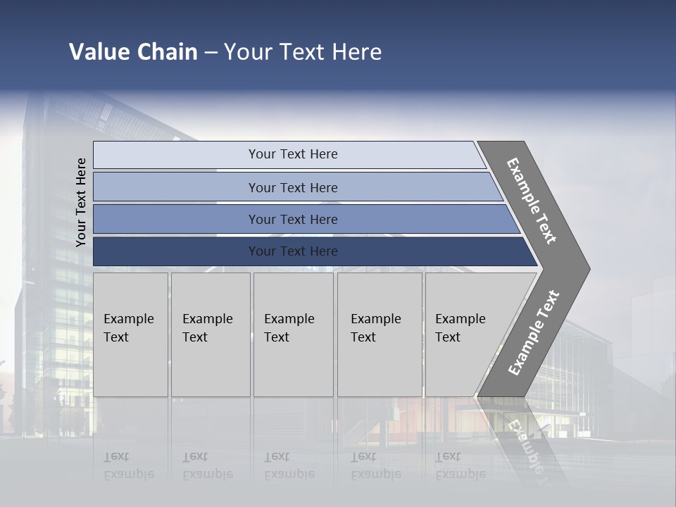 Blueprint Architectural Facade PowerPoint Template