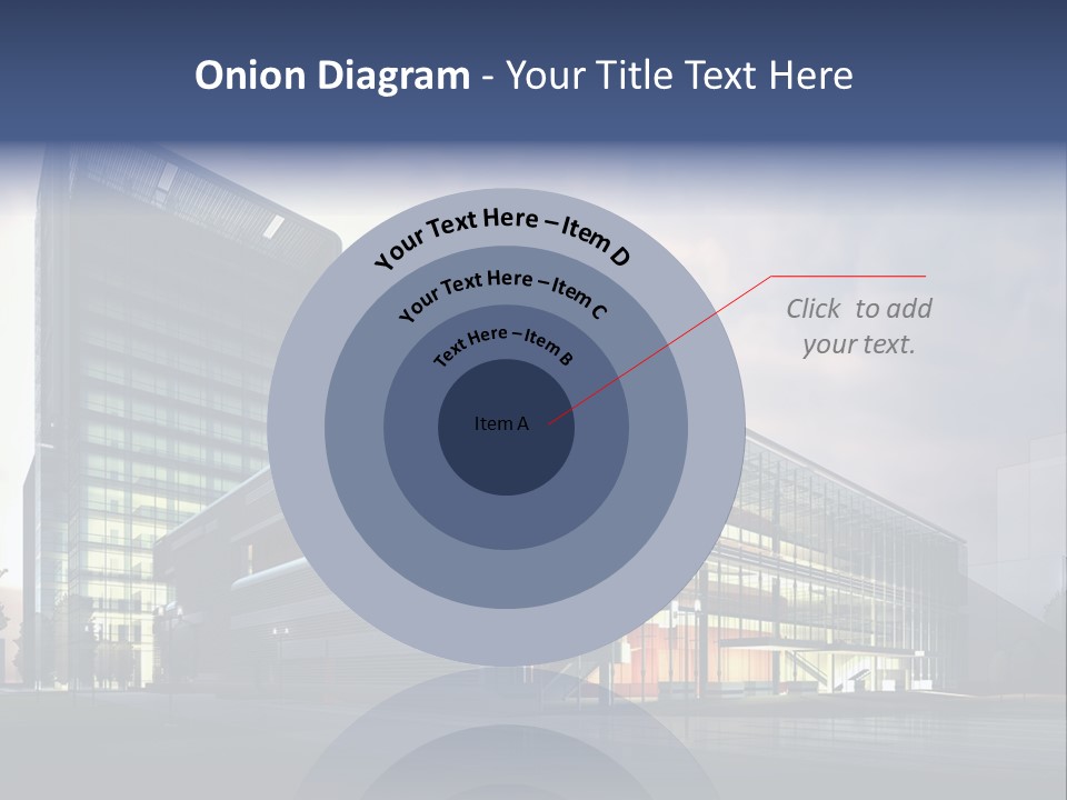Blueprint Architectural Facade PowerPoint Template