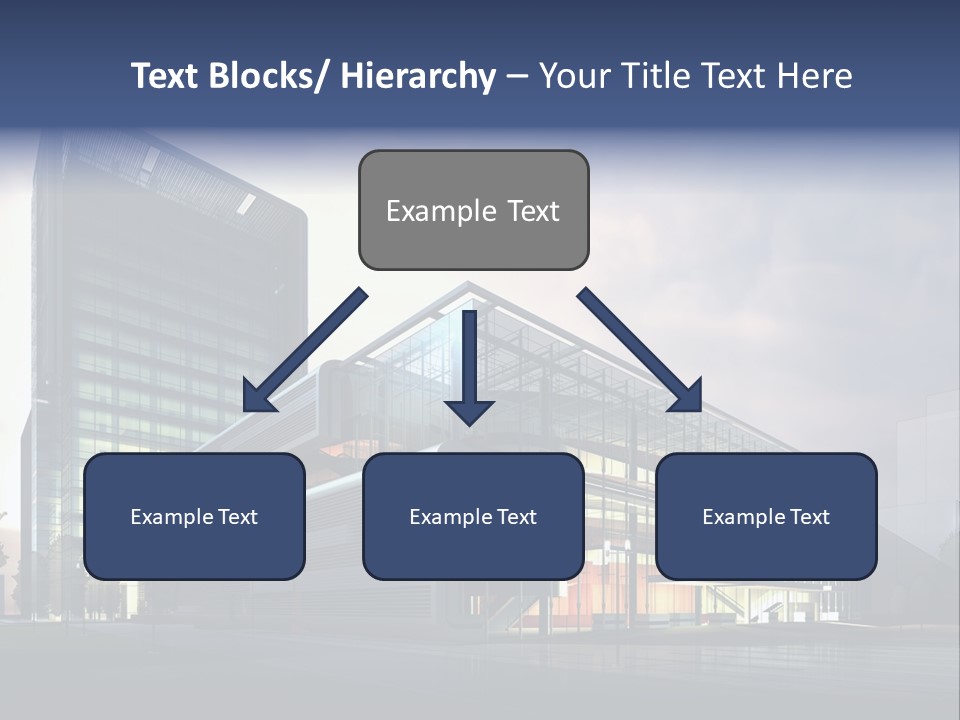 Blueprint Architectural Facade PowerPoint Template